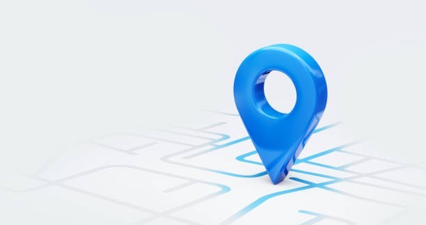 A blue location pin indicating investment properties on a map, property management companies near me in Hamilton