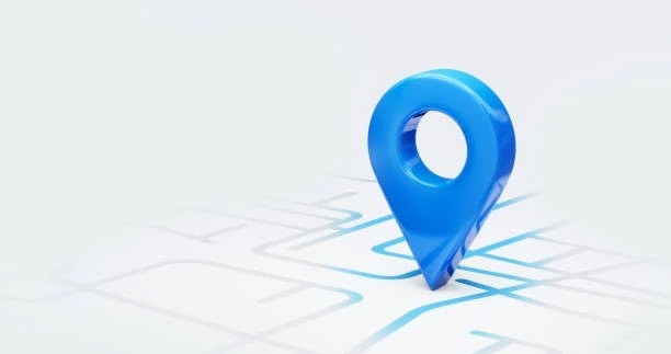         A blue location pin indicating investment properties on a map.