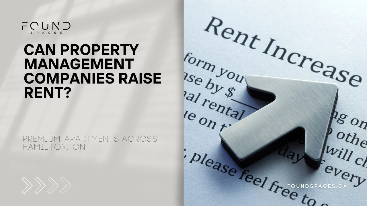Can property management companies in Ontario raise rent?