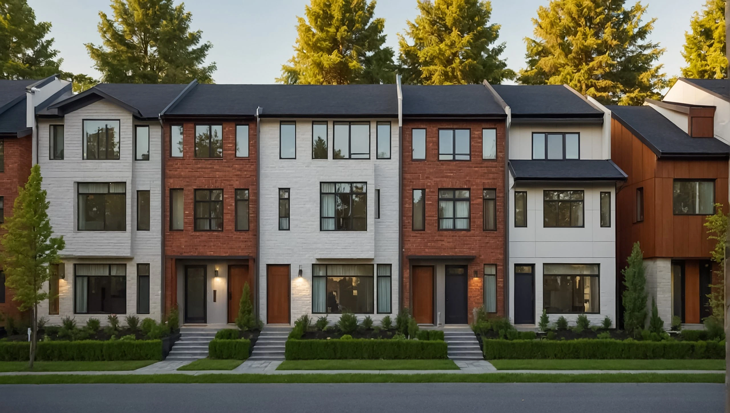 beautiful new townhouses scaled