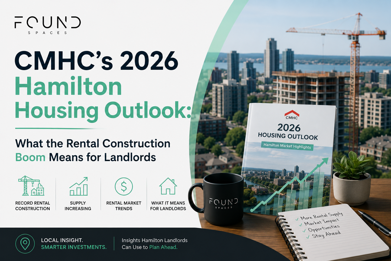 CMHC 2026 Hamilton housing outlook showing new rental construction and apartment developments, illustrating how increased housing supply affects Hamilton landlords and the rental market.