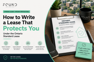 Ontario Standard Lease guide for landlords showing how to write a lease that protects your rental property, clarifies tenant responsibilities, and complies with Ontario tenancy laws.