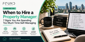 Hamilton landlord self-managing a rental property with a long list of tenant, maintenance, rent, and compliance tasks, illustrating when to hire a property manager.